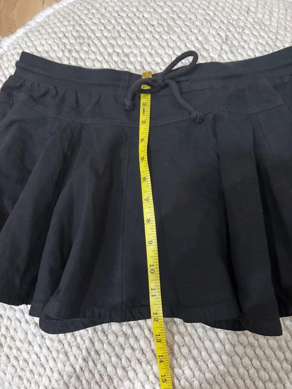 Anthropologie Daily Practice Courtside Mini Skirt Black Size Medium - Picture 6 of 11